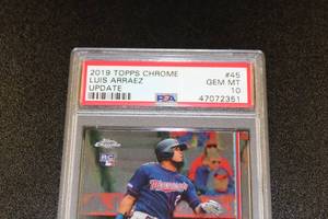 lot 147 image: 2019 Topps Chrome Update Luis Arraez #45 PSA 10