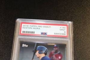 lot 207 image: 2018 Topps Pro Debut Keston Hiura #190 Rookie Card PSA 9