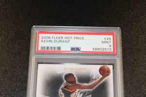 lot 216 image: 2008-09 Fleer Hot Prospects Kevin Durant #25 PSA 9