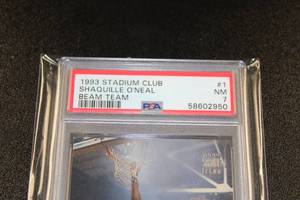 lot 236 image: 1993-94 Stadium Club Beam Team Shaquille ONeal #1 PSA 7