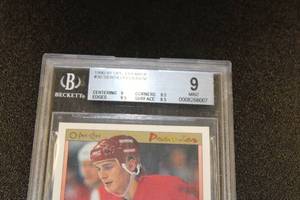 lot 243 image: 1990-91 O Pee Chee Sergei Fedorov #30 Rookie Card BGS 9