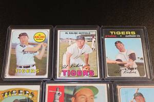 lot 259 image: Vintage Al Kaline Collection Lot  6 Cards