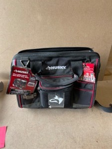 Husky 16 in. Large Mouth Tool Bag with Tool Wall