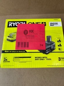 RYOBI ONE 18V Lithium-Ion 4.0 Ah Battery (2-Pack) and Charger Kit