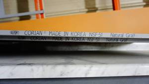 lot 18 image: Corian  Natural Gray--- Two-7--- Two 5