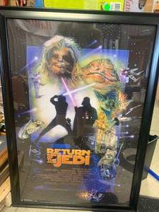 Return of the Jedi framed poster 27X39