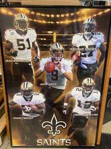 New Orleans Saints Framed Poster 22 X 34