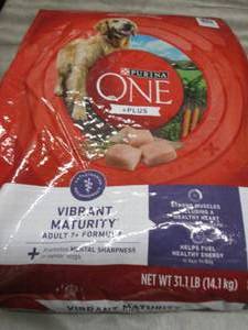 31.1 lb Bag Purina One Vibrant Matu...