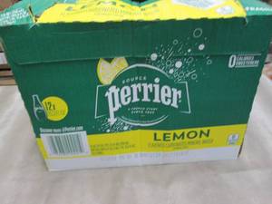 12- 25.3 oz Bottles Perrier Lemon...