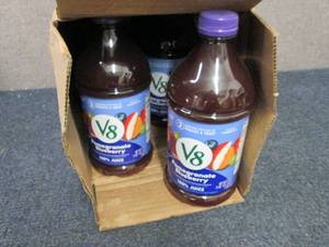6- 46 oz Bottles V8 Pomegranate Blu...