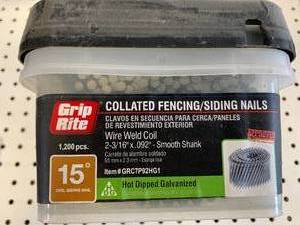 4 Tubs Collated Fencing Siding Nails