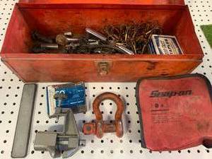 Metal Toolbox with All Contents