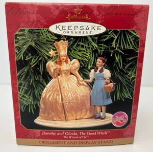 &nbspHallmark Keepsake Ornament&nbsp And Stand (The Wizard Of Oz)&nbsp Dorthy And Glinda, The Good Witch&nbsp NIB