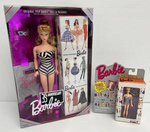 1993 Original 1959 Barbie Doll And Package Special Edition Reproduction 35TH Anniversary Barbie Blonde NIB