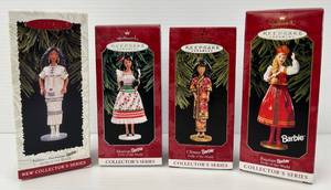 Group Of Hallmark Keepsake Ornaments Collectors Series And New Collectors Series Barbie