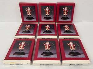 Group Of Nine Ornament Display Stands