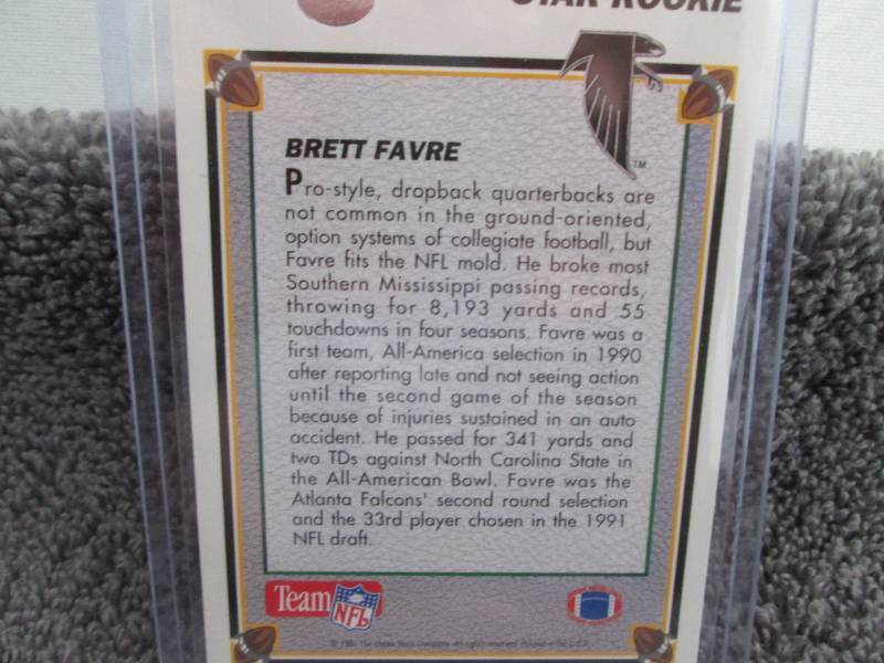 100. 1991 Upper Deck Brett Favre Ro...