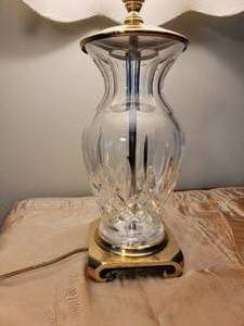 lot 23 image: Waterford Crystal Table Lamp