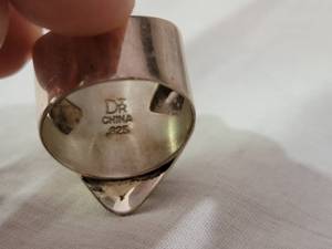 lot 30A image: Size 10.5 Sterling and Fashion Rings