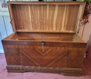 lot 48 image: Amazing Antique Cedar Chest