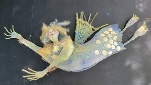 lot 131 image: Unique Natural Material Fairy Figurine