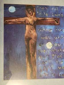 lot 106 image: Abstract Christian Fine Art Print - Mary Had a Little Lamb