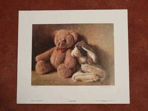 lot 109 image: Cute Fine Art Lithograph Print by Jim Daly - My Best Friends