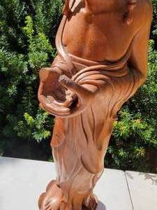lot 118 image: Tall Standing Carved Buddha Statue (as)