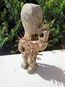 lot 119 image: Yoruba Esu Ere Esu Ija Spiritual Statue
