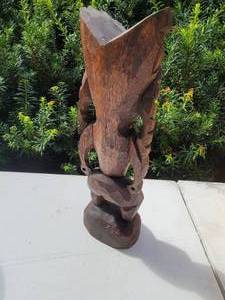 lot 133 image: Carved Tiki Statue
