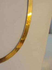 lot 36 image: 14K Yellow Gold Flat Herringbone Necklace