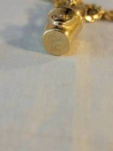 lot 170 image: 14K Bucket & Pail Charm Necklace
