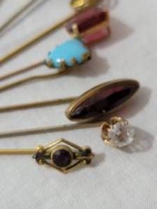 lot 215 image: Vintage Collection of Lapel Stick Pins