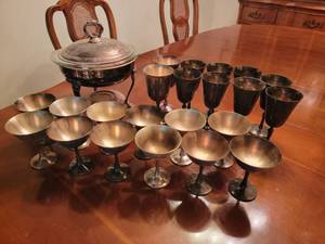 Collection of Vintage Silver Plate Service Ware