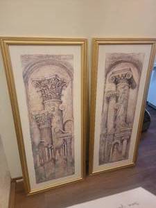 Greco-Roman Column Scene Decor Prints