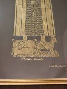 Rustic Relief Print Wool Merchants