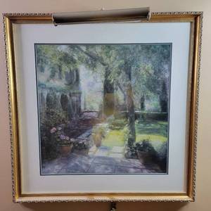 lot 454 image: Vintage 1986 Custom-Framed Print by Renowned Artist Piet Bekaert