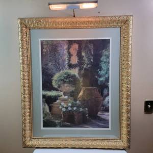 lot 455 image: Vintage 1989 Custom-Framed Print bu Renowned Painter Piet Bekaert