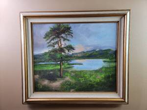 lot 465 image: Custom-Framed Original Signed Painting by Renowned Artist Edna Marie Eddy Johnson