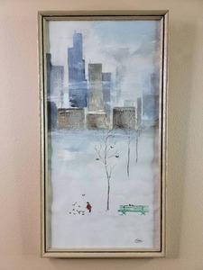 lot 471 image: Custom-Framed Original Signed Water Color Painting by Renowned Artist Edna Marie Eddy Johnson