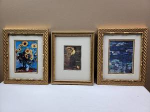 lot 481 image: Three Framed Art Prints by Monet, John William Waterhouse, &9x11