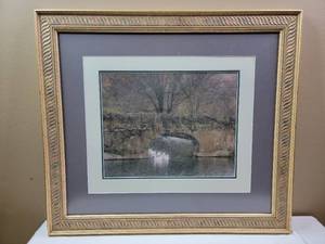 lot 484 image: Framed Landscape Print 25 x 22