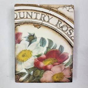 lot 595 image: Vintage Retired Sid Dickens Memory Block- Country Roses