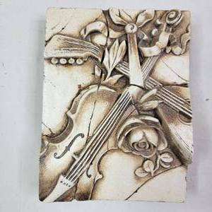 lot 588 image: Vintage Retired Sid Dickens Memory Block- ViolinMandolin