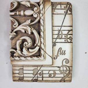 lot 587 image: Vintage Retired Sid Dickens Memory Block- Music with Moulding