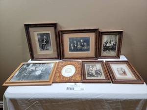 lot 606 image: Assorted Vintage Framed Photos 8pc