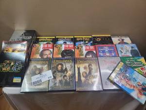 lot 618 image: Large Collection of Classic DVD- Star Wars, Star Trek, Harry Potter Collections, And More