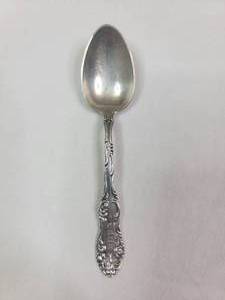 lot 643 image: Antique Patented1892 Sterling Silver Baby Spoon