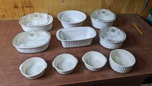 White Ceramic Casserole Collection