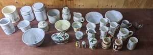 Beautiful Vintage Ceramic Canisters, Dinnerware, Mugs & More